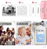 PeriPage A6 Mini Portable Thermal Printer Photo Pocket Label Sticker Printer Color Paper Roll 58mm Wireless Picture Print Maker