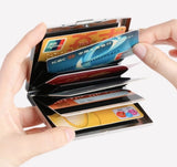 Portefeuille porte-cartes en aluminium anti-vol