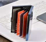 Portefeuille porte-cartes en aluminium anti-vol